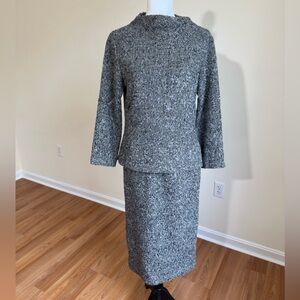 Kina Fernandez Vintage Women's Gray Skirt Set size 40